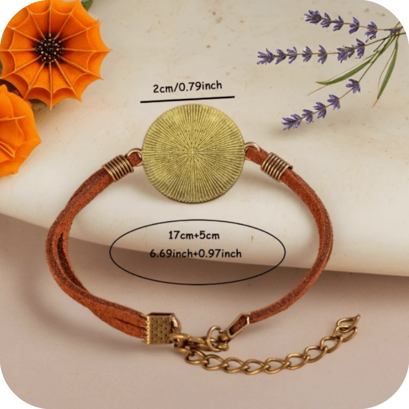 2D Flat Pattern Vintage Fashion Bracelet, Unique Gift